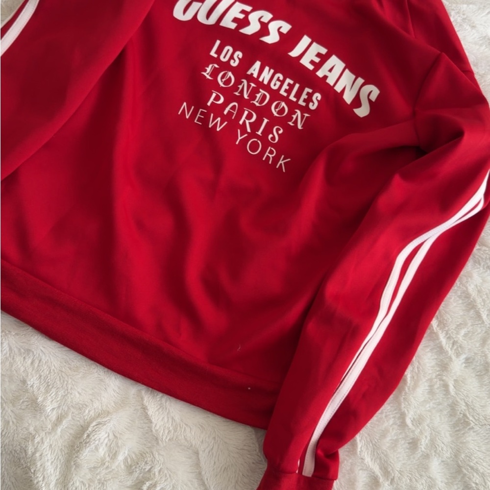 Guess Red Jacket with White Accents